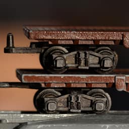 000 Flat truck bogies and couplings